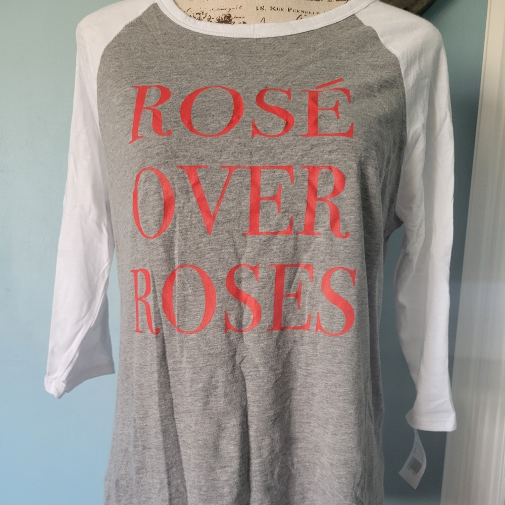 Rosé Over Rose's ¾ Tshirt - Picture 2 of 4